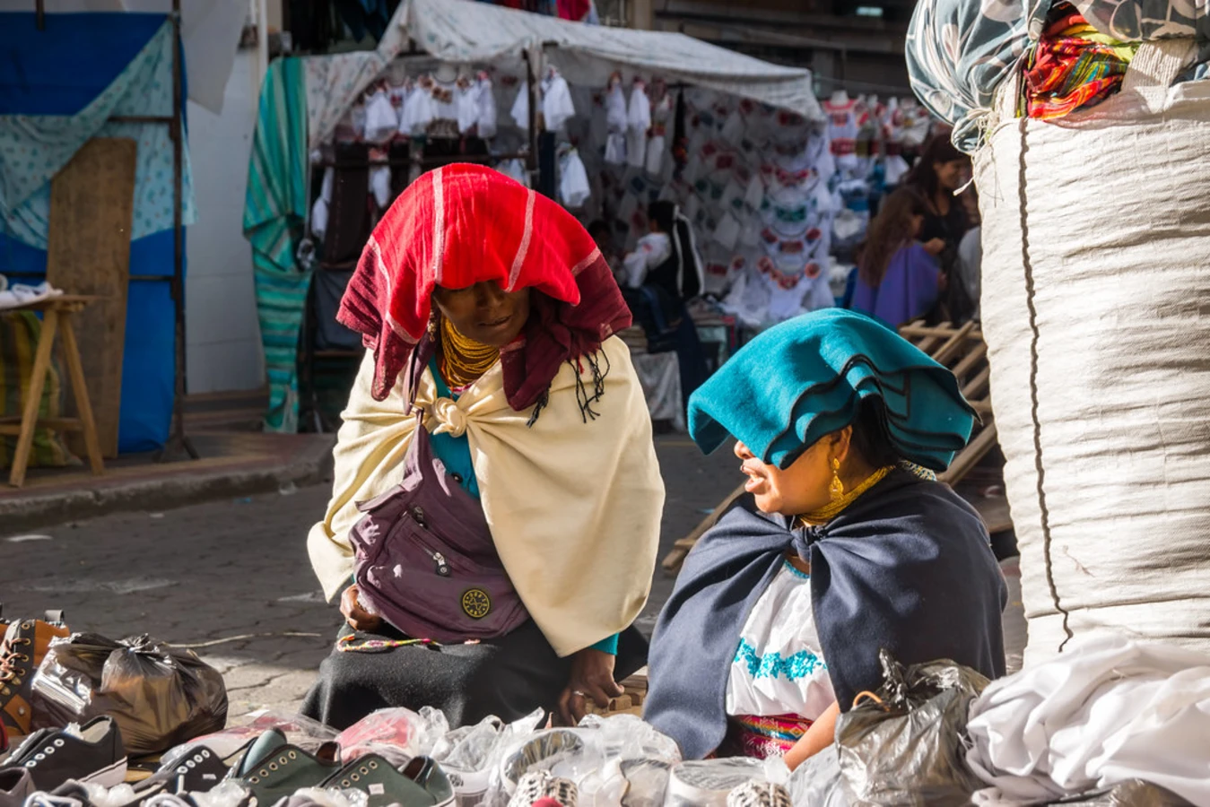 Marché d'otavalo, Équateur