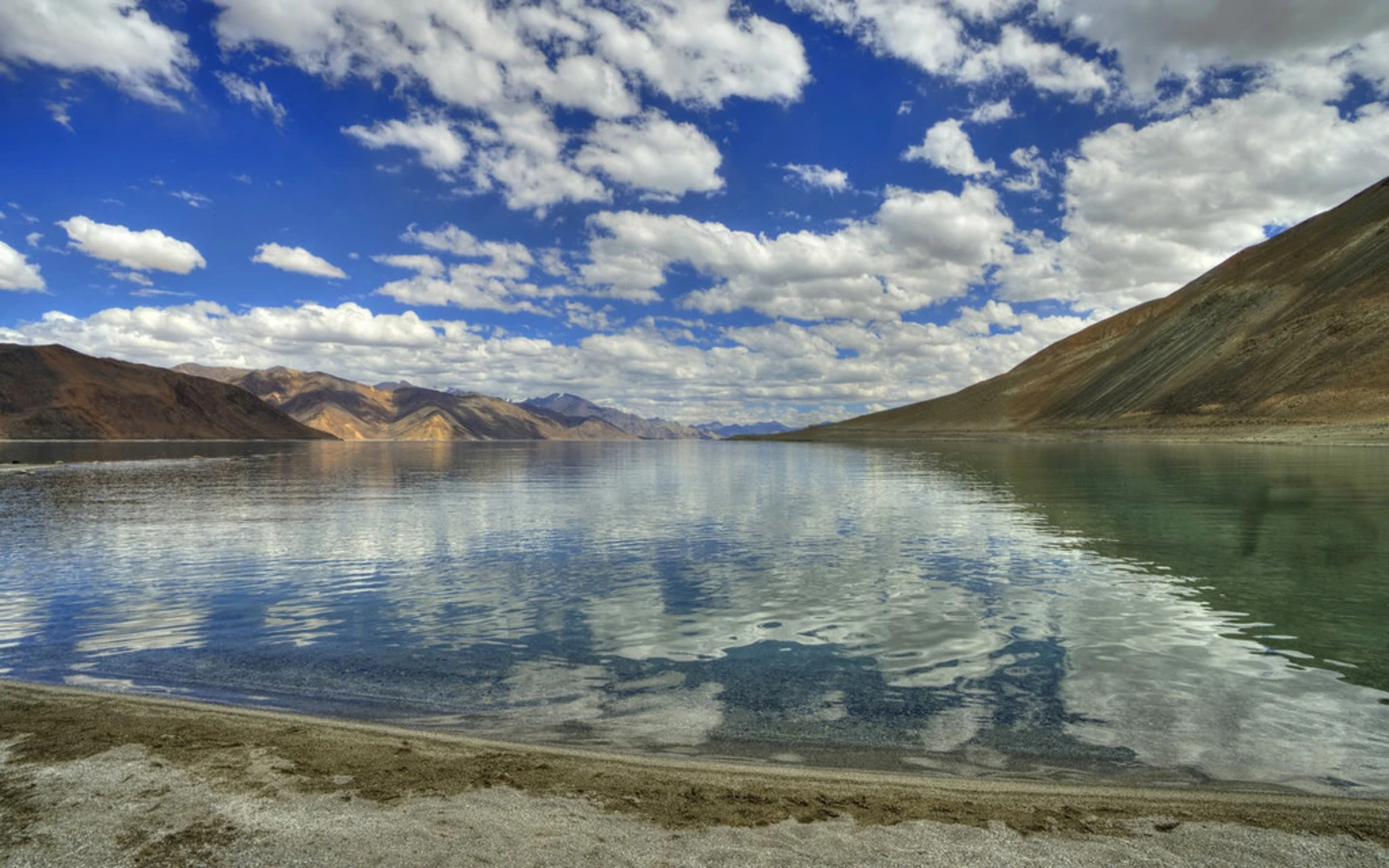 Lac Pangong, Inde, Chine