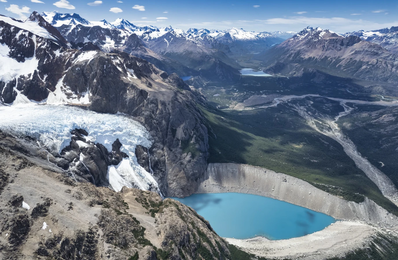 Mirador del Glaciar Piedras blancas, Chili, Argentine