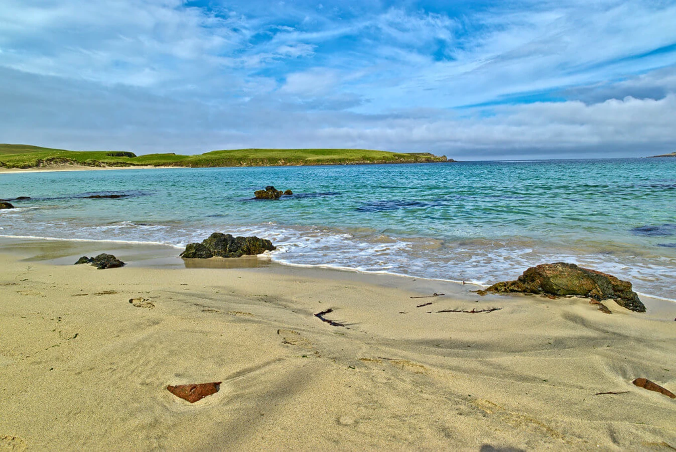 Spiggie Beach, Écosse