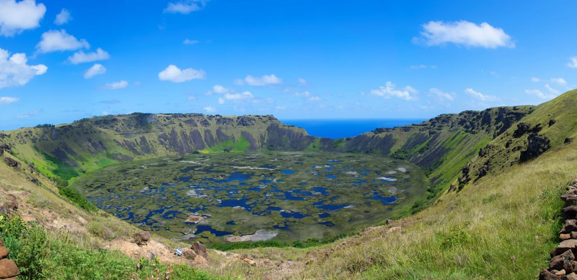 Rano Kau, Chili, Île de Pâques