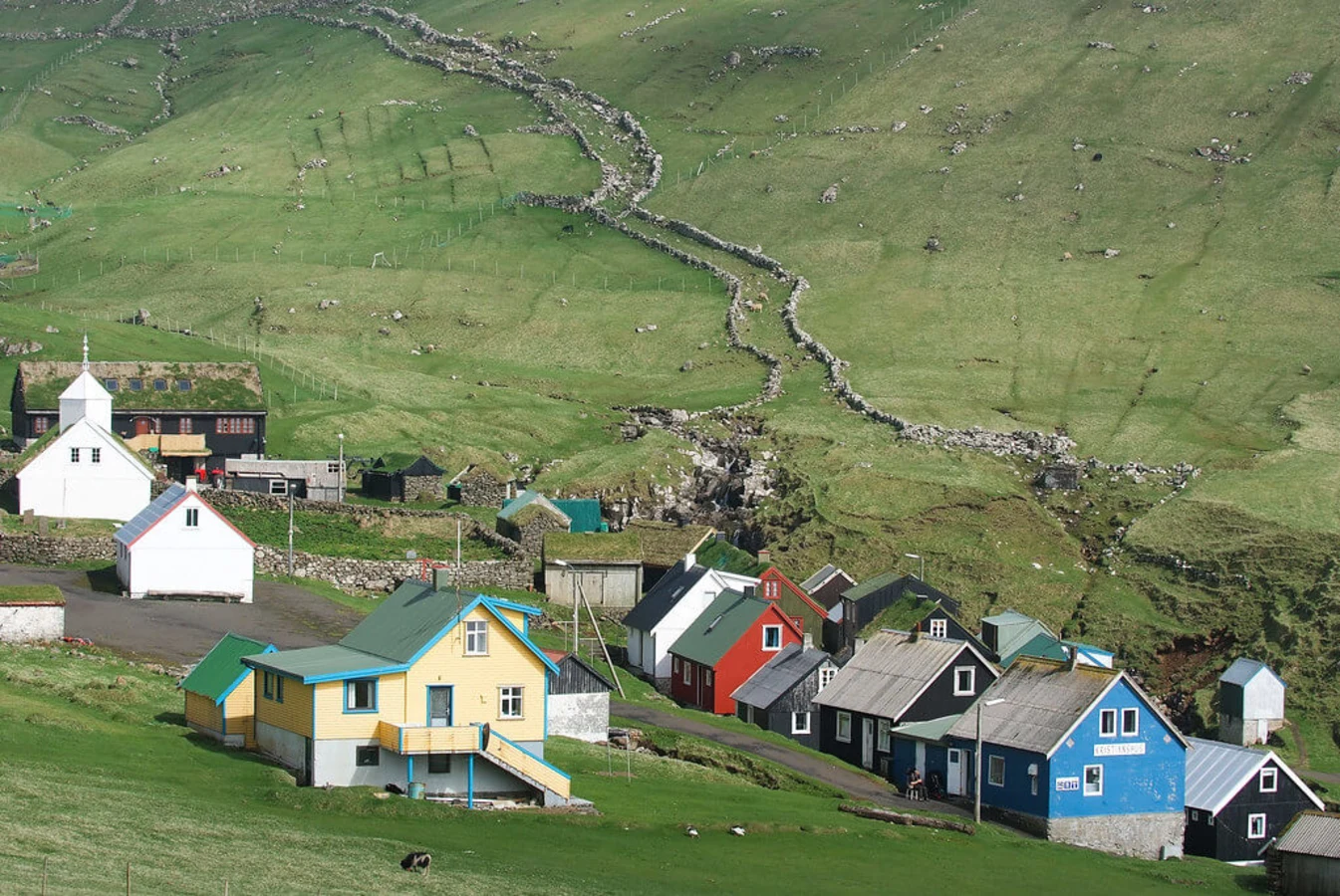 Village de Mykines, Îles Féroé