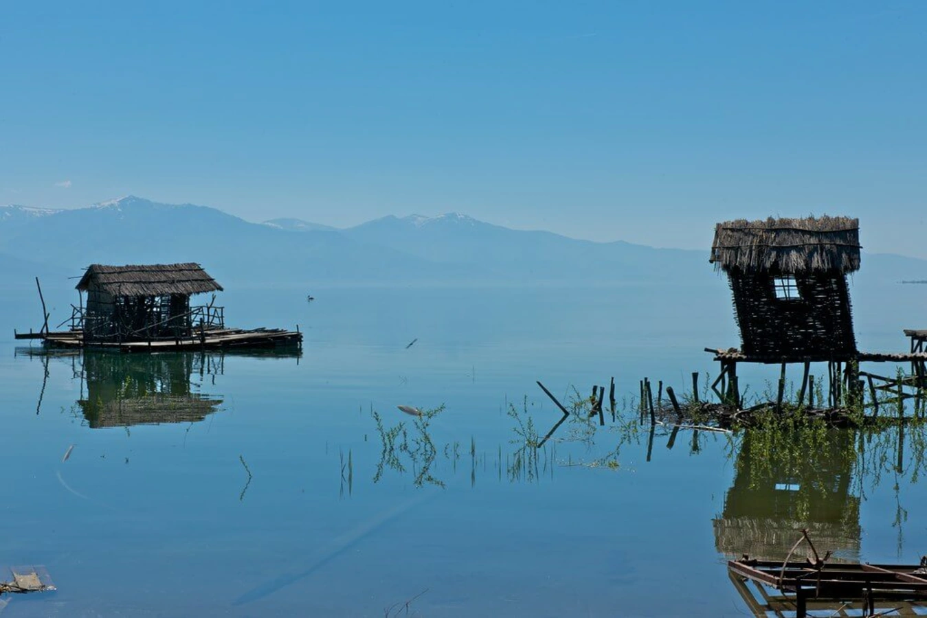 Lac Prespa, Macédoine du Nord, Albanie, Grèce
