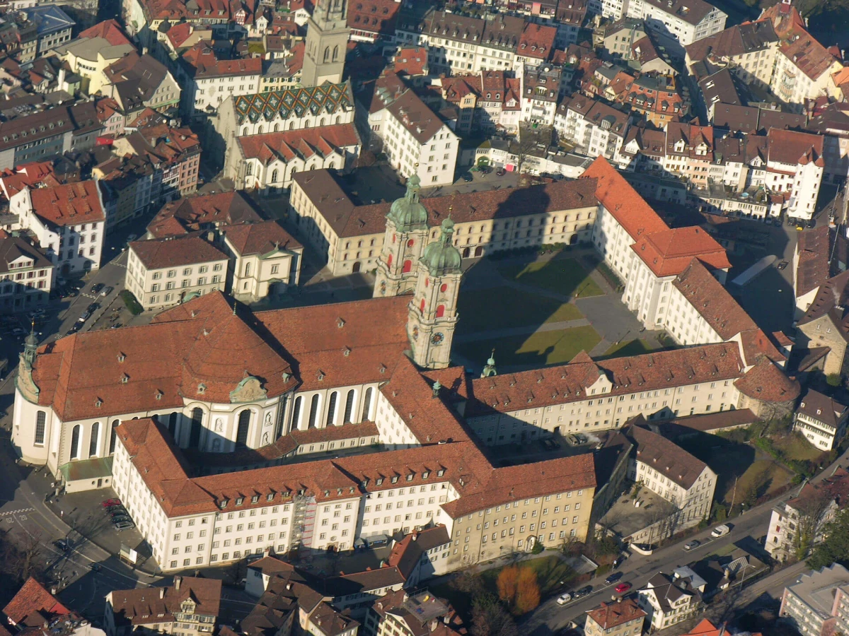 Bibliothèque de l'Abbaye de Saint-Gall, Suisse