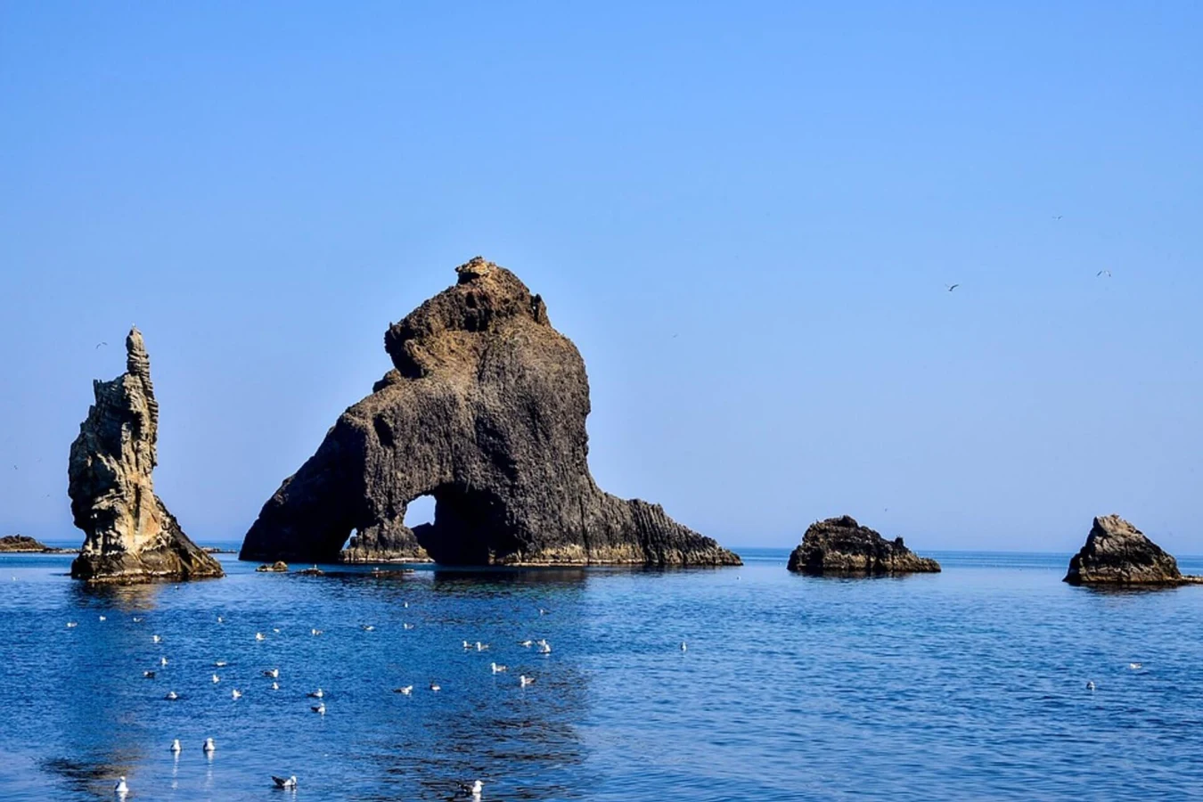 Rochers Liancourt, Corée du Sud, Japon