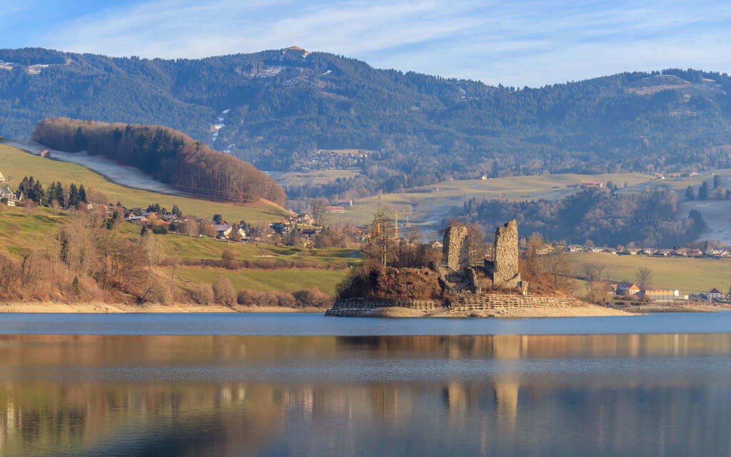 Île d'Ogoz, Suisse