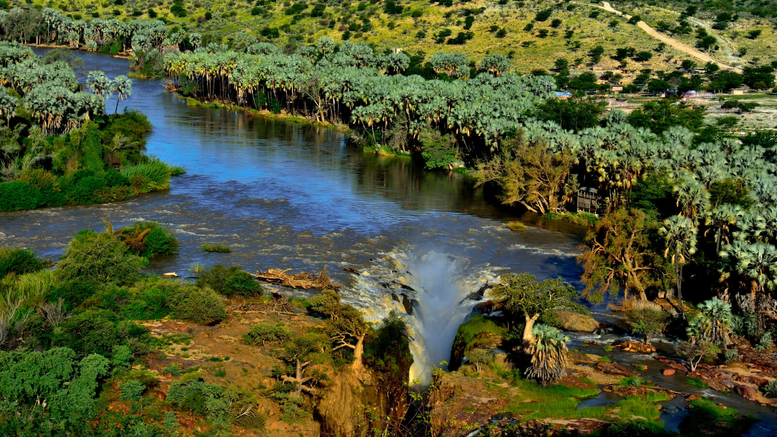 Chutes Epupa, Namibie, Angola
