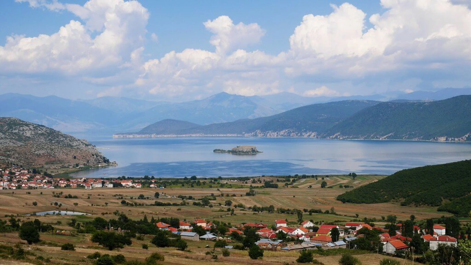 Lac Prespa, Macédoine du Nord, Albanie, Grèce