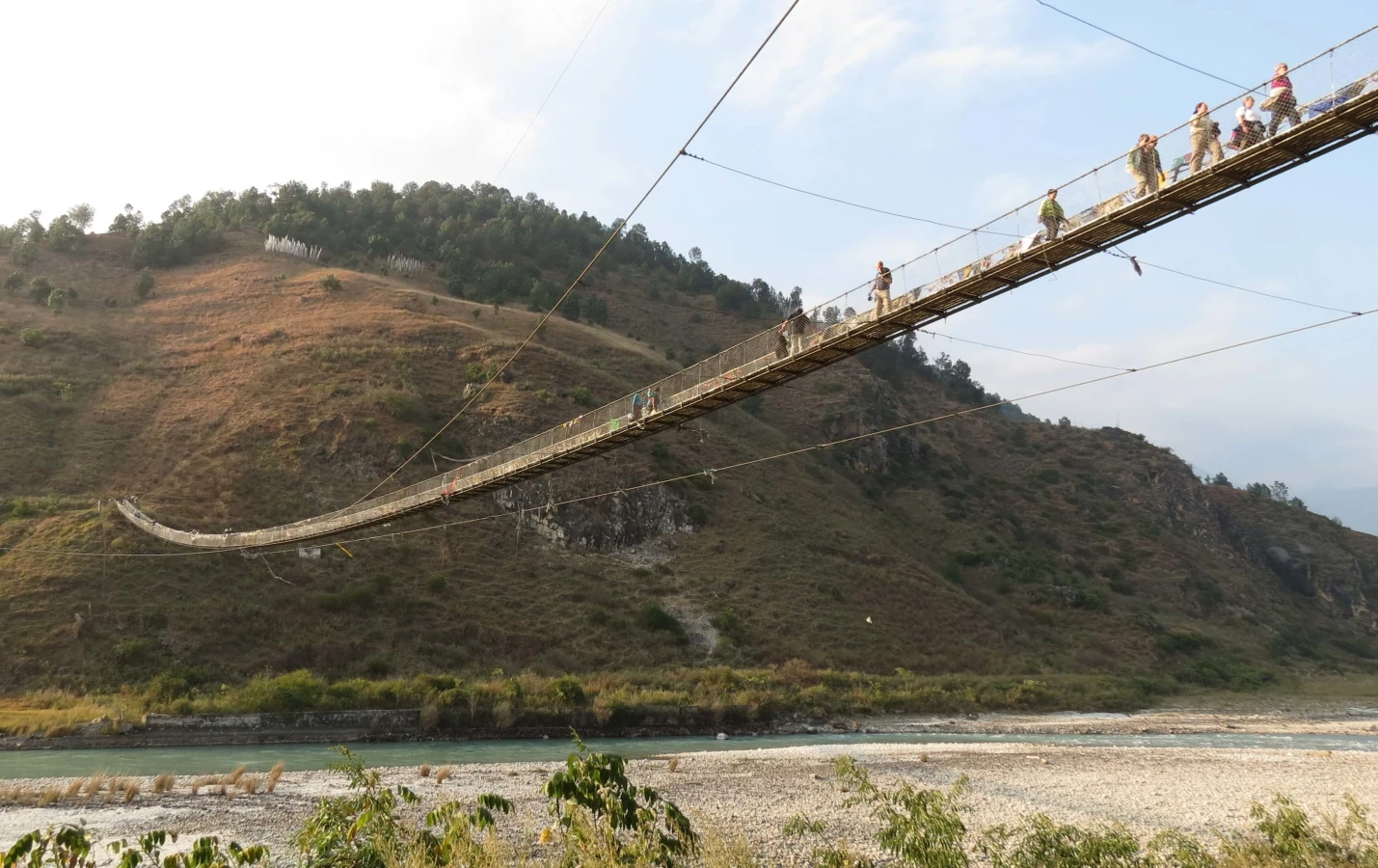 Pont suspendu de Punakha, Bhoutan